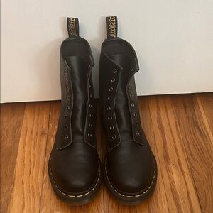 Dr. Martens Black Leather Combat Boots